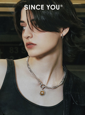 SinceYou星曜项链潮嘻哈古巴链