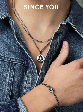 sinceyou太阳神叠戴项链纯银