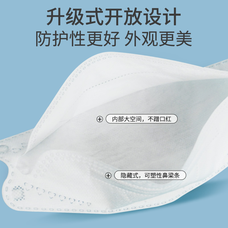 中森醫用口罩KF94一次性柳葉型3d立體口罩防護魚嘴防蹭妝網紅口罩_zsen旗艦店_醫療器械