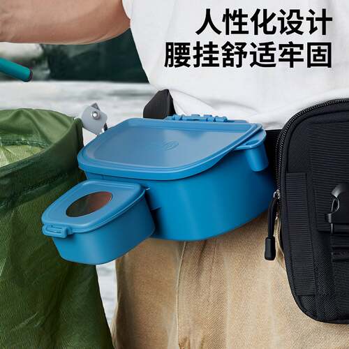 溪流走钓装备腰包饵料盒腰盒腰挂拉饵盘面筋盒野钓急流走钓套装 - 图1