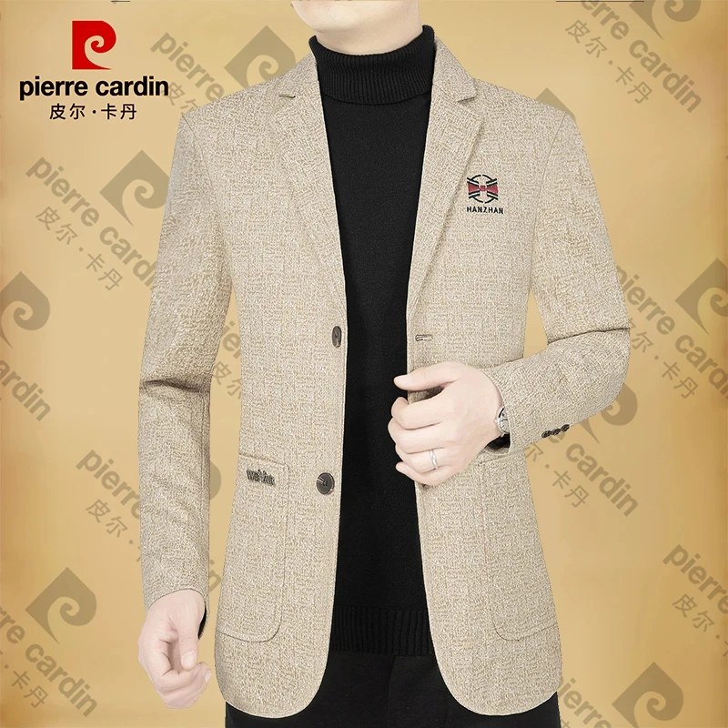 皮尔卡丹男士休闲西装春秋新款中老年爸爸装修身西服商务单西外套,淘宝优惠券,粉丝福利购,淘宝优惠卷