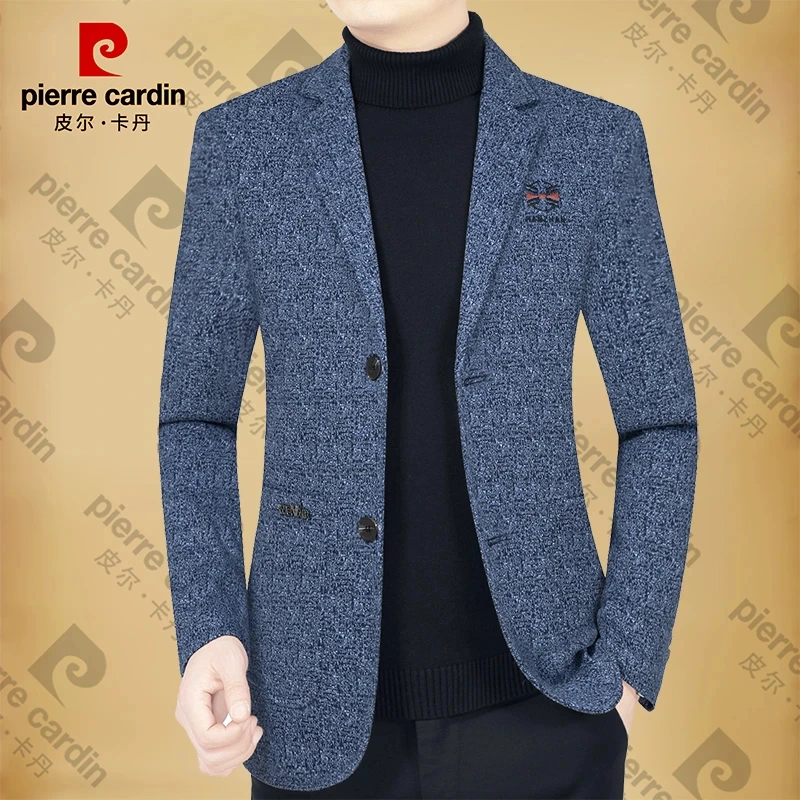 皮尔卡丹男士休闲西装春秋新款中老年爸爸装修身西服商务单西外套,淘宝优惠券,粉丝福利购,淘宝优惠卷
