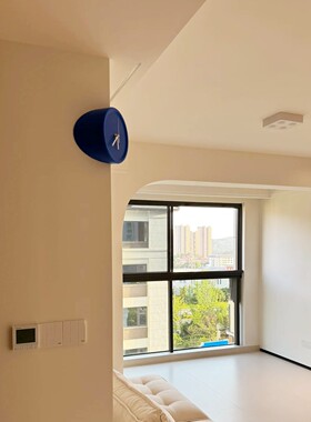 高级感阳阴角挂壁钟客厅简约ins风装饰拐转角时钟表创意墙面艺术