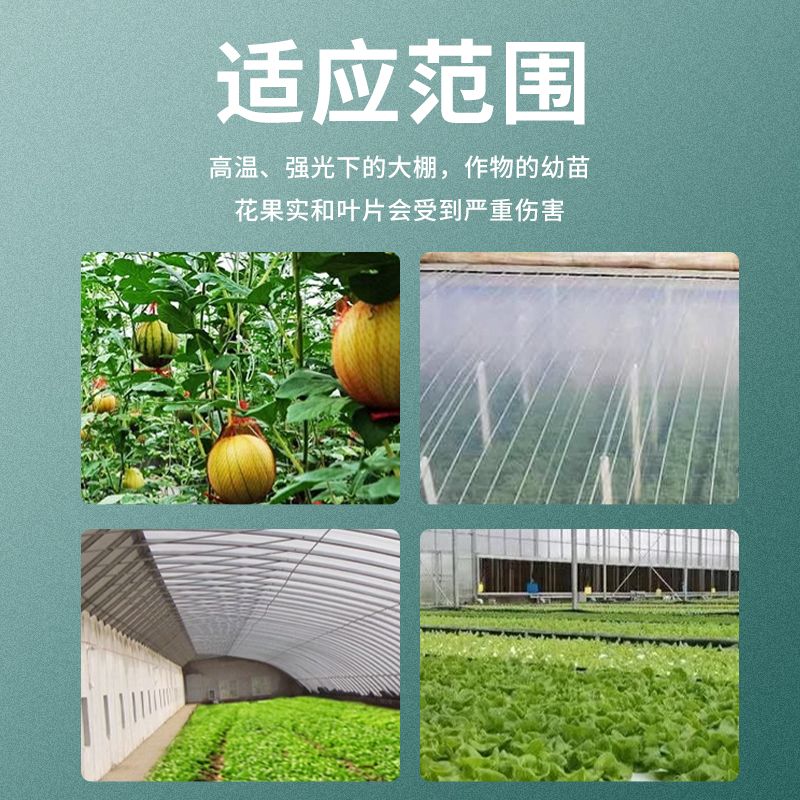 立凉大棚降温剂高效蔬菜大棚温室遮阳降温剂加强型进口农用降温剂 - 图1