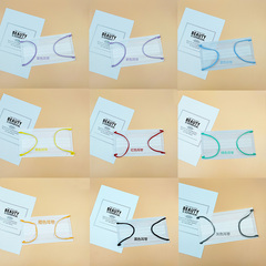 Summer disposable three tiktok, color, ear, ribbon, personality, fashion, white masks, female vibrato, independent packaging.