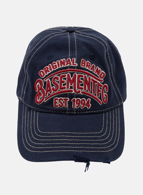 BASEMENTFG美式复古牛仔棒球帽刺绣字母鸭舌帽休闲264010158029