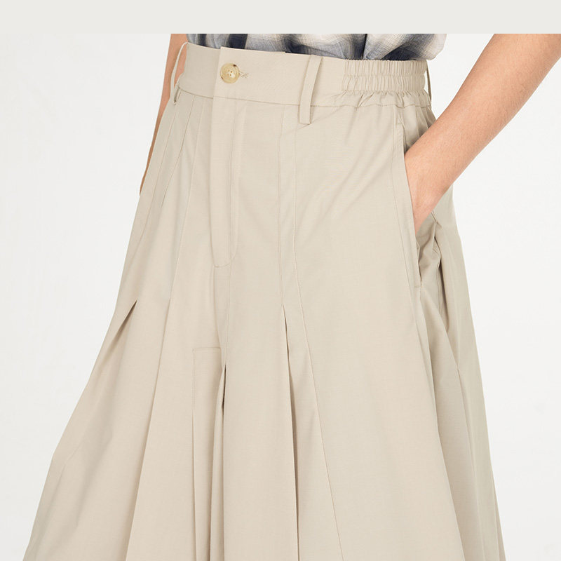 【新品】FengChenWang26早春立体裁剪褶裥卡其色男女同款短裤,淘宝优惠券,粉丝福利购,淘宝优惠卷