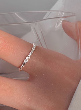 轻奢锡纸设计感小众戒指