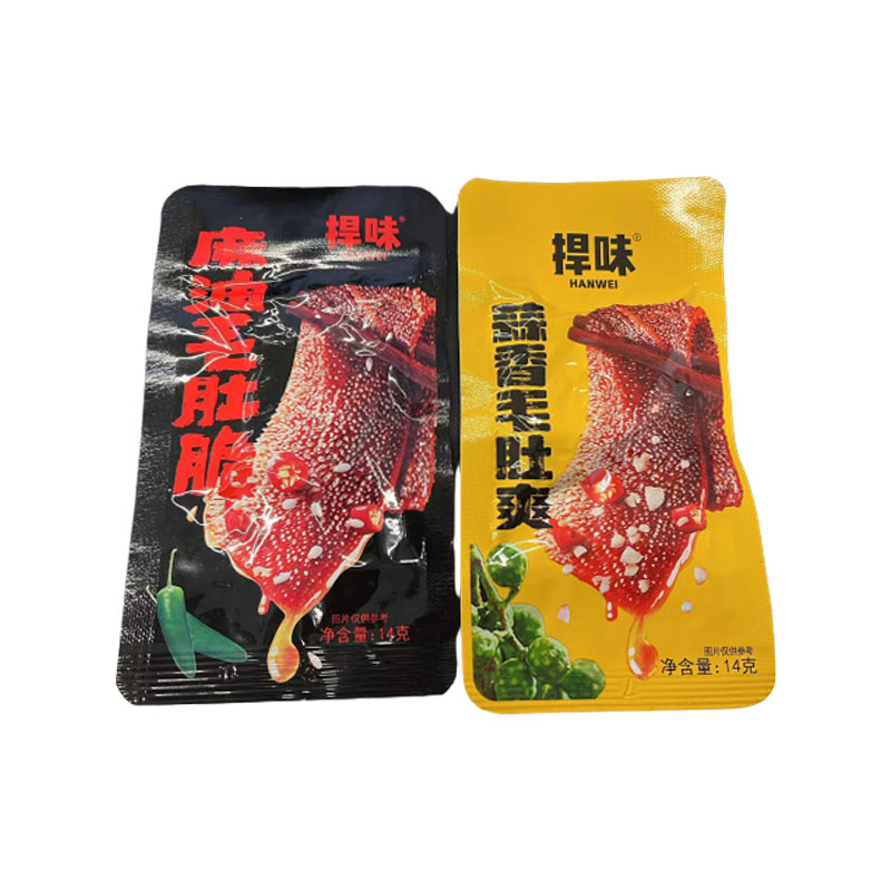 捍味麻油蒜香毛肚爽脆蒜香即食魔芋素毛肚袋装网红零食休闲食品 - 图3