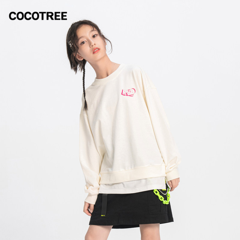 cocotree棵棵树童装春秋拼接卫衣 森马集团outlets店卫衣/绒衫