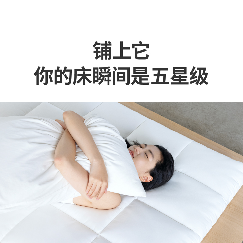 【薄垫T1 Pro】蓝盒子榻榻米记忆棉床垫双人家用酒店床褥软垫官方 - 图0