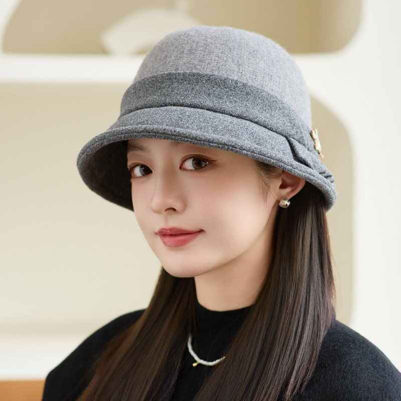 秋冬季中老年人帽子女妈妈盆帽加厚保暖羊毛呢礼帽冬天婆婆奶奶帽,淘宝优惠券,粉丝福利购,淘宝优惠卷