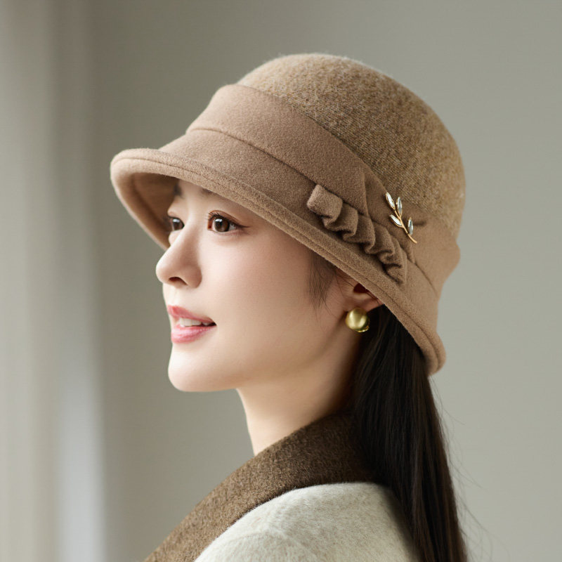 秋冬季中老年人帽子女妈妈盆帽加厚保暖羊毛呢礼帽冬天婆婆奶奶帽,淘宝优惠券,粉丝福利购,淘宝优惠卷