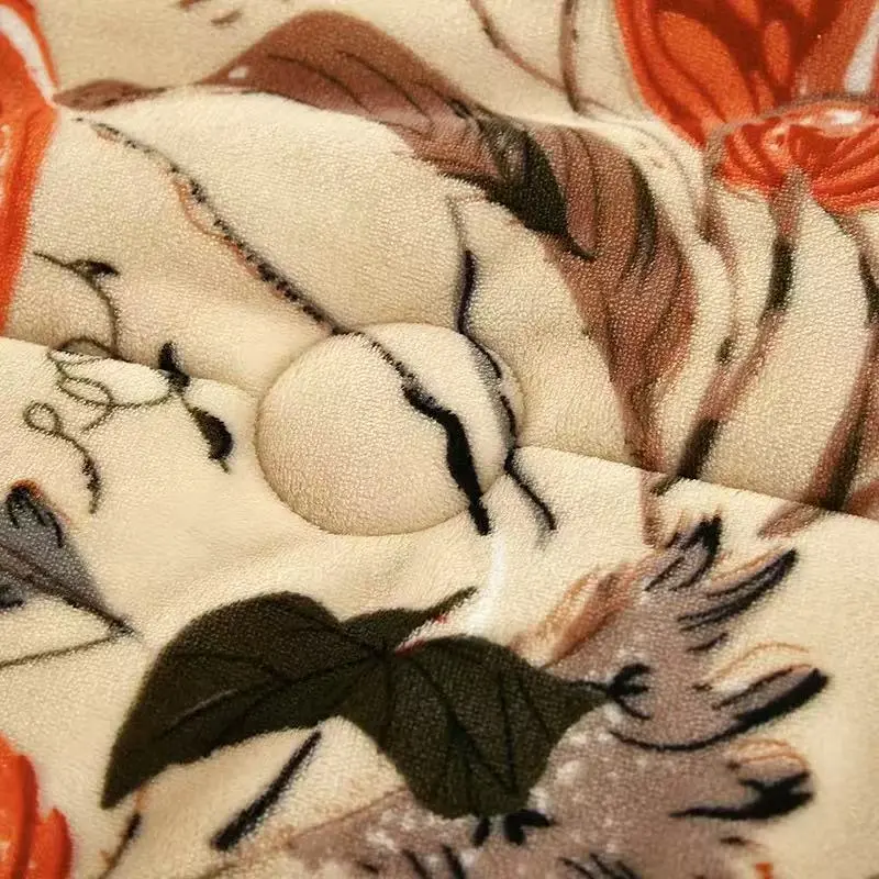 南瓜秋冬被盖毯石墨烯三层夹棉发热被保暖可机洗休闲加厚被zy,淘宝优惠券,粉丝福利购,淘宝优惠卷