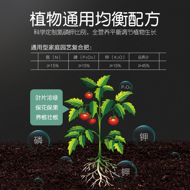 史丹利氮磷钾复合肥蔬菜家用种菜花肥料通用型有机果树盆栽缓释肥 - 图2