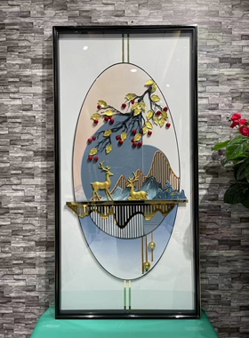 新款玄关装饰画抽象砂岩雕刻立体画走廊过道挂画寓意好玄幻墙壁画