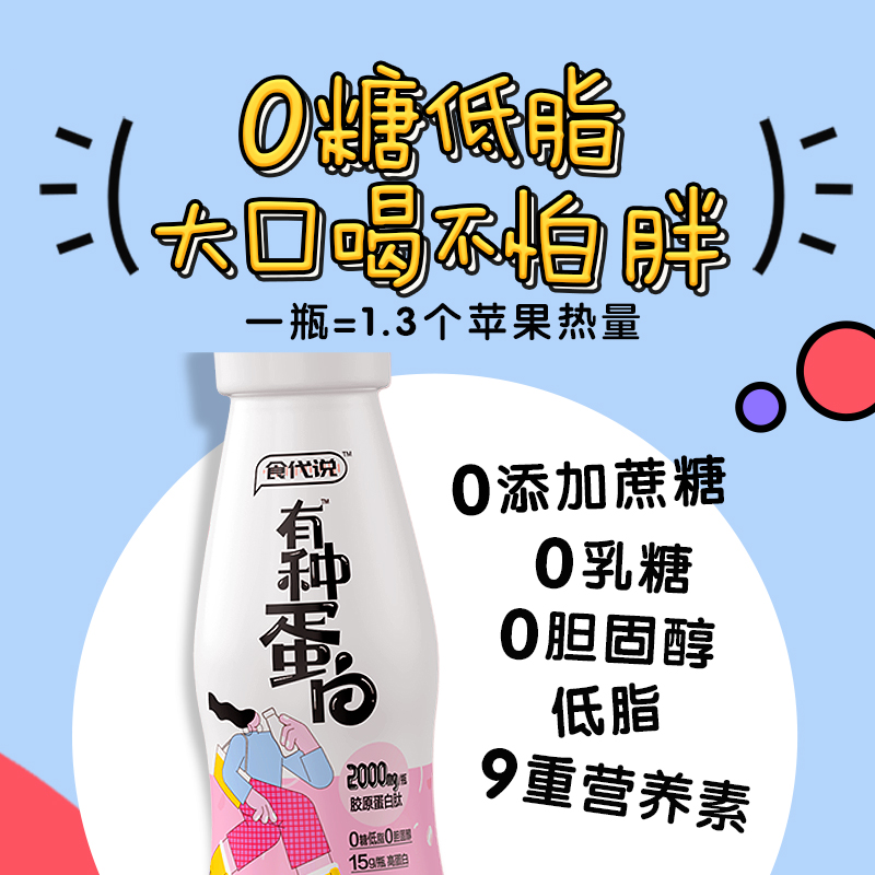 0点开始 汤臣倍健 食代说 胶原蛋白早餐奶 250ml*2瓶 天猫优惠券折后￥9.9包邮（￥29.9-20） 2味可选