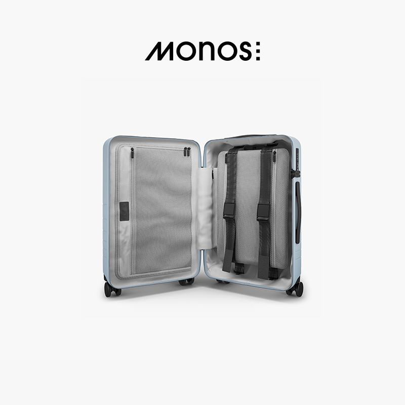 Monos加拿大行李箱前开盖密码锁21寸旅行箱高颜值登机箱20拉杆箱 - 图3