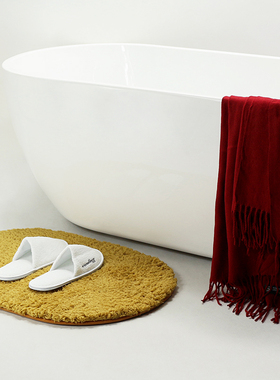 浴缸围巾搭毯卫生间摆件搭毯摆件