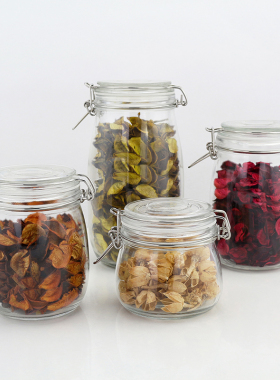 玻璃罐摆件样板间装饰品仿真水果