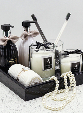 卫生间洗手台摆件样板房浴室摆设