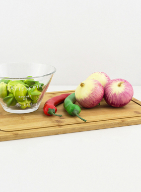 样板房厨房摆设砧板仿真蔬菜饰品