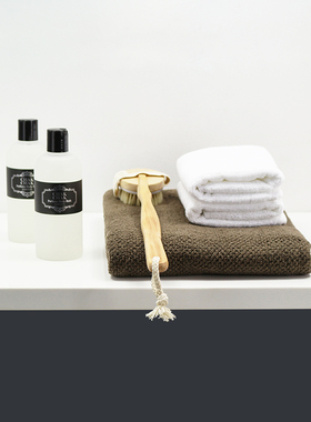 样板间卫生间摆件浴巾毛巾装饰品