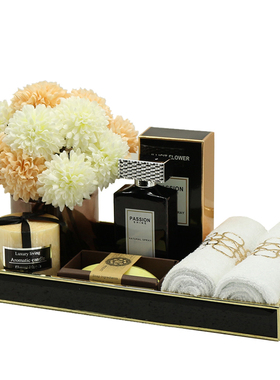 香薰卫生间高档组合软装镜面托盘