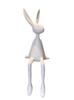 轻奢高档黑兔子坐姿摆件客厅玄关书房电视柜酒柜背景墙桌面装饰品