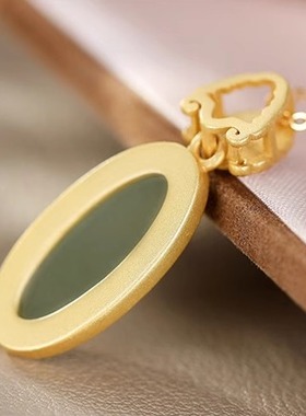 复古国风s925纯银古法金项链