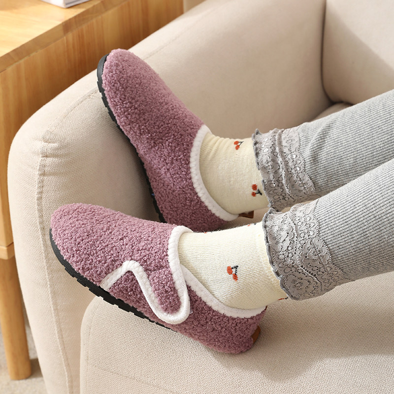 地板袜秋冬加绒儿童室内防滑底早教学步宝宝鞋居家棉鞋魔术贴鞋套,淘宝优惠券,粉丝福利购,淘宝优惠卷