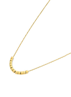 金色碎银子项链女法式轻奢