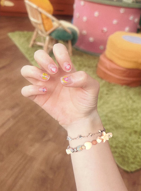 星星串珠手链女双层叠戴