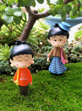 微景观卡通人物pvc手绘摄影摆件