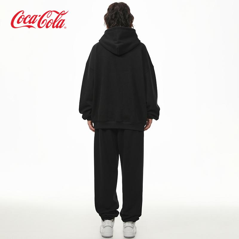 Coca-Cola可口可乐 休闲束脚卫裤运动裤连帽卫衣套装男女