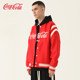 Striped patchwork jacket Coca-Cola autumn and winter