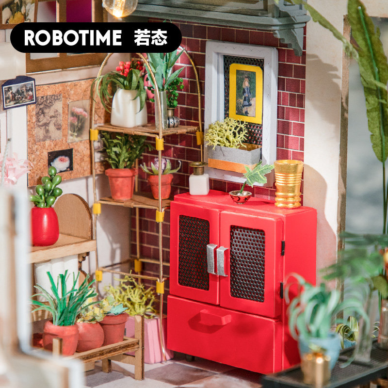 若态DIY小屋手工制作房子艺术屋建筑模型拼装玩具凯西花房礼物女,淘宝优惠券,粉丝福利购,淘宝优惠卷