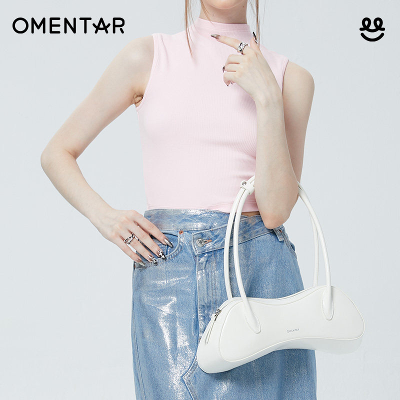 OMENTAR欧蒙特小众腋下手柄法棍包女新款高级通勤单肩手提包,淘宝优惠券,粉丝福利购,淘宝优惠卷