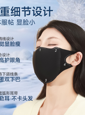 初医生防风防寒骑电动车防风口罩