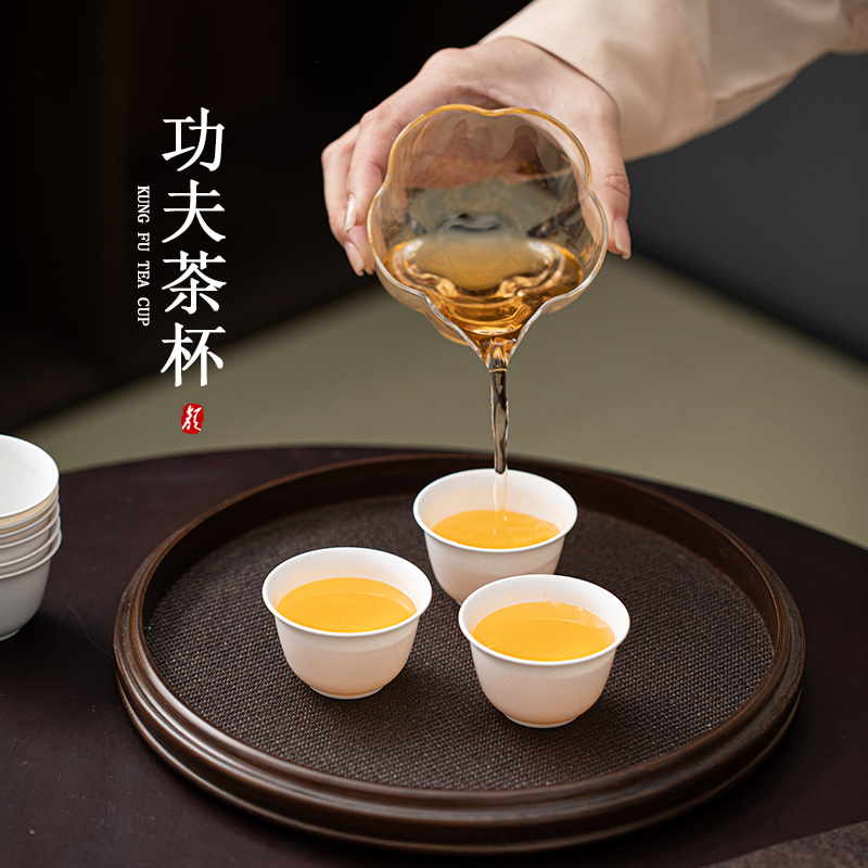 一次性功夫茶杯加厚硬防烫家用待客高档耐高温泡茶杯子品茗茶水杯 - 图2