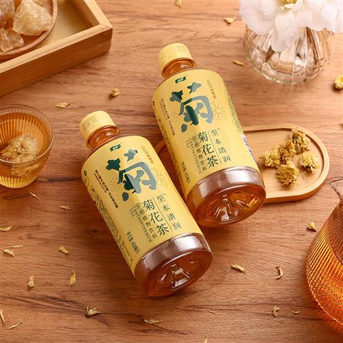 怡宝至本清润菊花茶饮料450ml*15瓶整箱装杭白菊植物饮品茶饮清润-图0