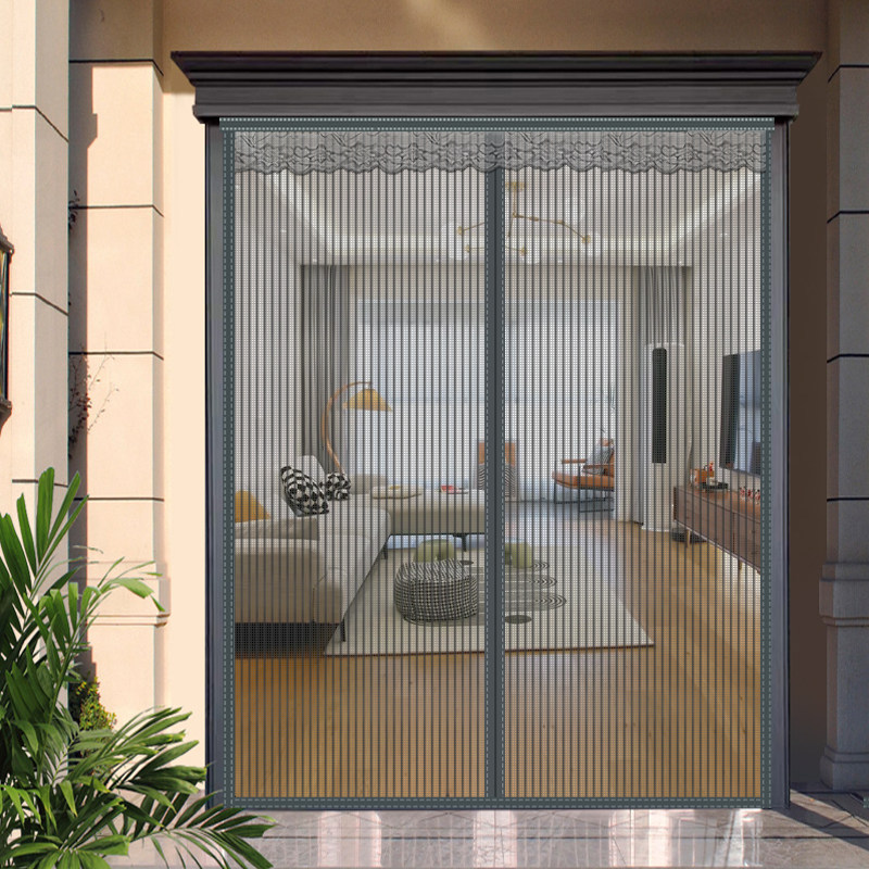 室内外防蚊门帘大门入户门磁吸静音通风金刚纱门粘贴加密防蝇帘