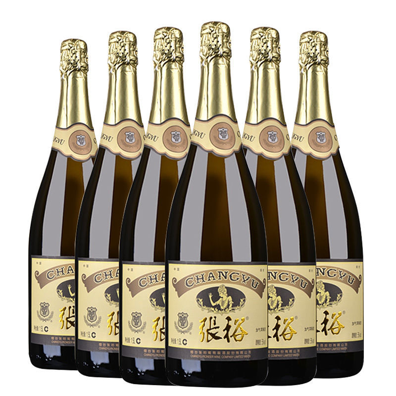 张裕起泡酒1.5L大瓶含气加气酒苹果味婚宴酒1500ml750ml/*6瓶泡酒-图2