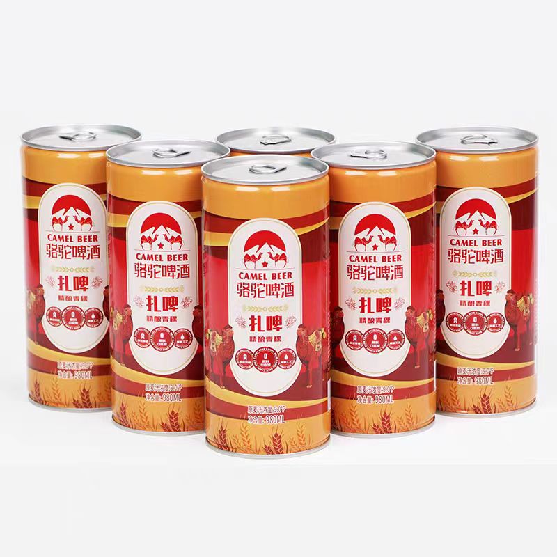 黄山生产正品 骆驼啤酒骆驼精酿青稞扎啤980ml*6大罐啤酒青稞啤酒 - 图3