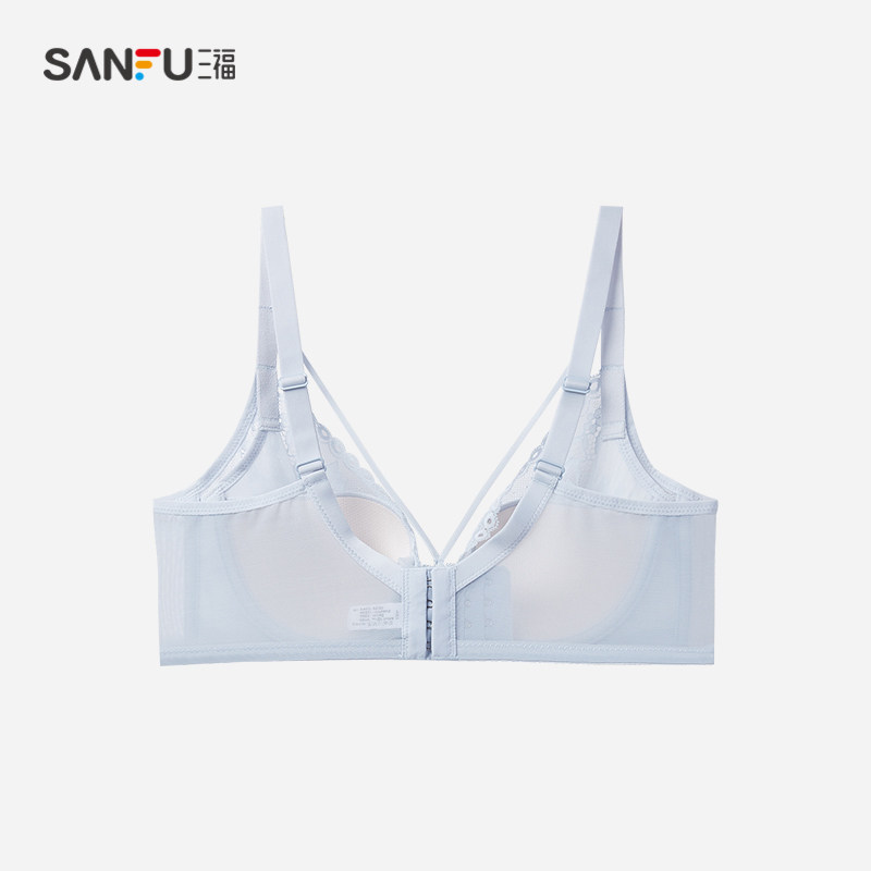 三福2022新款夏季线条美胸聚拢文胸 三福时尚内衣文胸