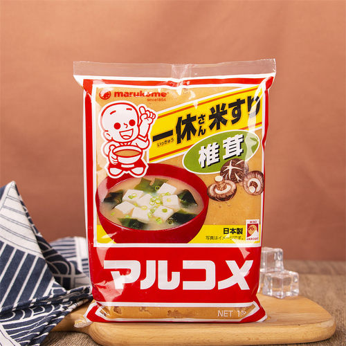 日本进口丸米一休味增酱1KG日式味增汤料黄豆高汤拉面昆布大酱汤 - 图0