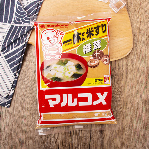 日本进口丸米一休味增酱1KG日式味增汤料黄豆高汤拉面昆布大酱汤 - 图1