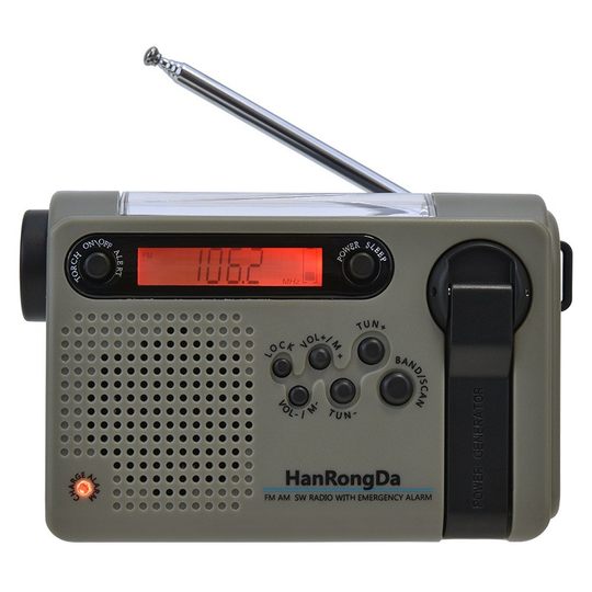 Panda-Modell, Katastrophenvorsorge, Notfall, Vollband-Radio, Solarladung, handgekurbelter Stromgenerator, Handy-Powerbank