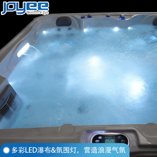 JOYEE户外按摩浴缸 花园豪华多人冲浪 SPA水疗养生大池 恒温浴池 - 图2