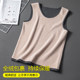 加绒加厚保暖背心男士内穿德绒发热打底上衣棉马甲秋冬季无袖坎肩